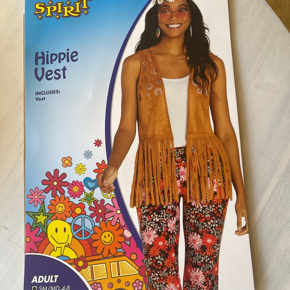 Spirit Tan Floral Cutout Vest